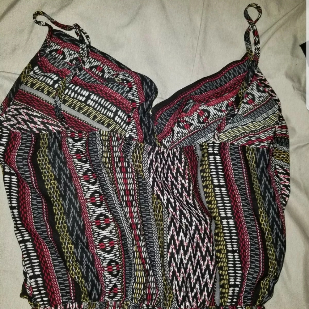 Timing | Multi-color pants jumpsuit Sz S - Picture 4 of 5